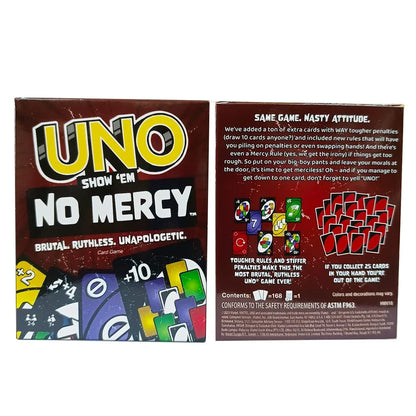 Uno No mercy Game Board Games UNO Cards Table Family Party Entertainment UNO Games Card Toys Children Birthday Christmas