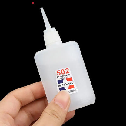 1pc 502 Super Glue Instant Quick Dry Cyanoacrylate Strong Adhesive Quick Bond Leather Rubber Metal Office Supplies Fast Glue