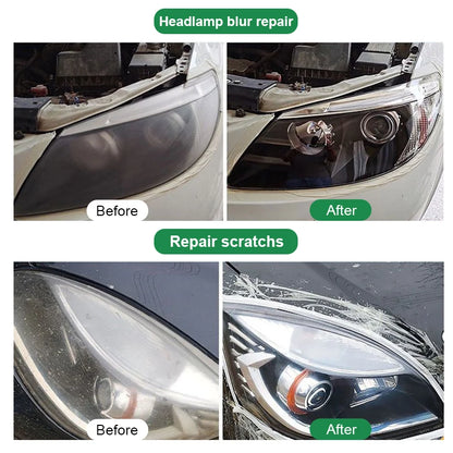 Car Headlight Restoration Polishing Kits Headlamp Scratch Remover Repair Cleaning Paste Remove Oxidation Headlight Polish Liquid