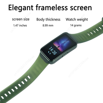 2023 New Original HUAWEI Band 8 Smart Band All-day Blood Oxygen 1.47'' AMOLED Screen Heart Rate Smartband 2 Weeks Battery Life