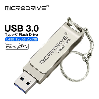 USB C Type C USB3.0 flash drive 64GB 128GB 256GB  for Huawei and Andriods SmartPhone