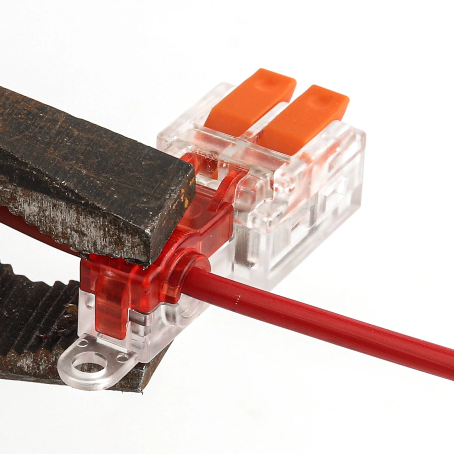 T-Type Stripping Free Wiring Connector With Fixing Hole Quick Branch  Splice Junction box lever Wire connector 32A