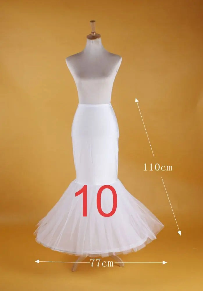 AYiCuthia White 6 Hoops Big Petticoat Slips Tulle Skirts Long Puffy Crinoline Underskirt For Ball Gown Wedding Dress CQ7