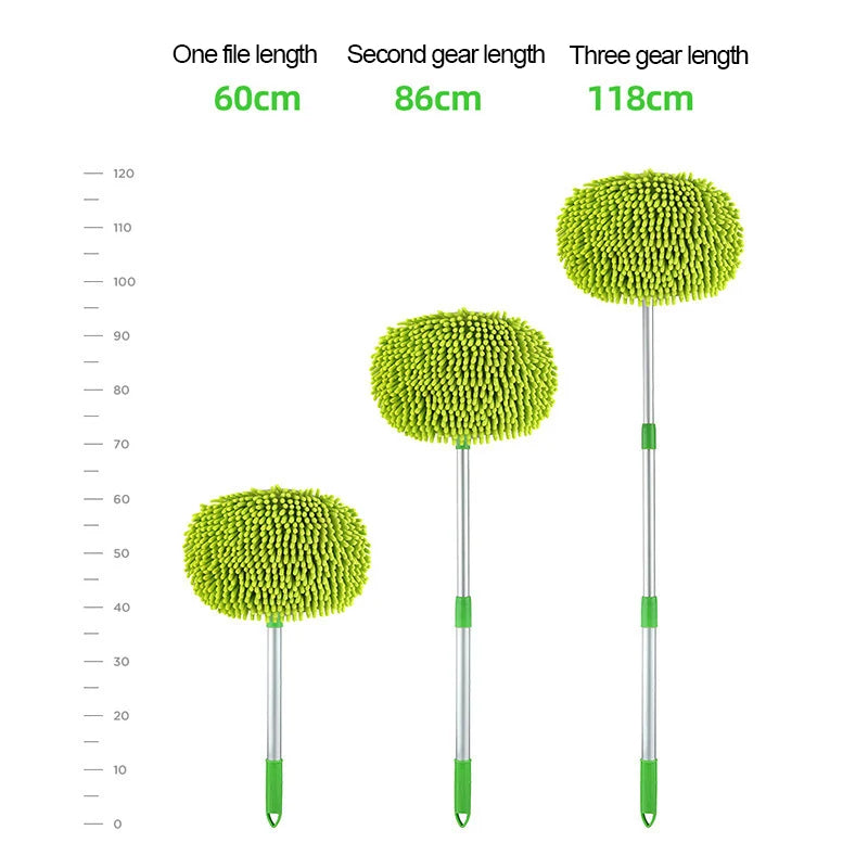 Car Cleaning Brush Detailing Adjustable Super absorbent Car Wash Brush Telescoping Long Handle Cleaning Mop Auto Accessories