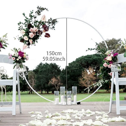 Round Balloon Arch Kit Holder Bow of Balloon Circle Wreath Balloon Stand Support Wedding Birthday Party Decor Baby Shower