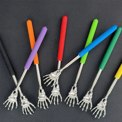 Stainless Steel Back Scratcher Telescopic Scratching Massager Extendable Itch Old Man Happy Health Products Hackle Handicrafts