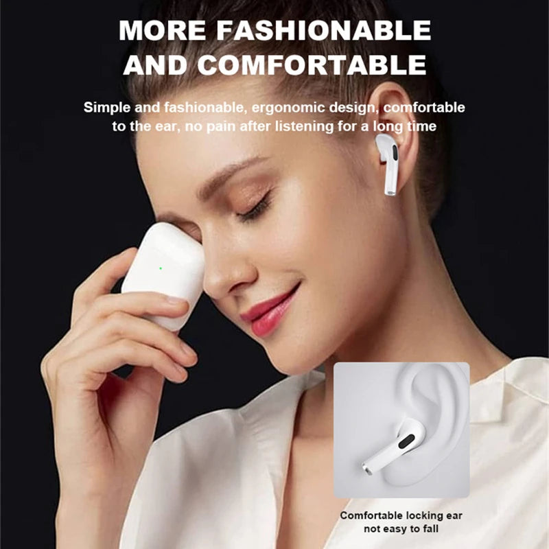 Pro4 True Wireless earphones Dual Ear In Ear headphones Ultra Long Standby Running Bass Sports earburds music headset with Mic