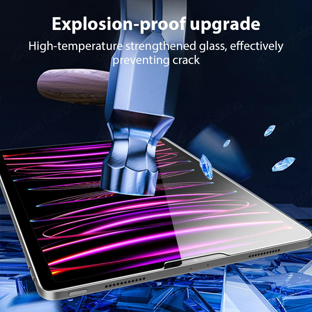 Tempered Glass Screen Protector For Ipad Pro 12.9 11 6th 2022 Air 5 4 3 2 1 9 9th 10 10th Gen Mini 6 2021 10.9 10.2 9.7 Film