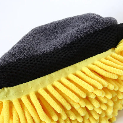 Car Wash Glove Coral Mitt Soft Anti-scratch for Car Wash Multifunction Thick Cleaning Glove Car Wax Detailing Brush