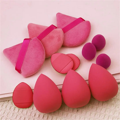 12pcs Small, medium and large combination set Makeup Puff Essential for beginners