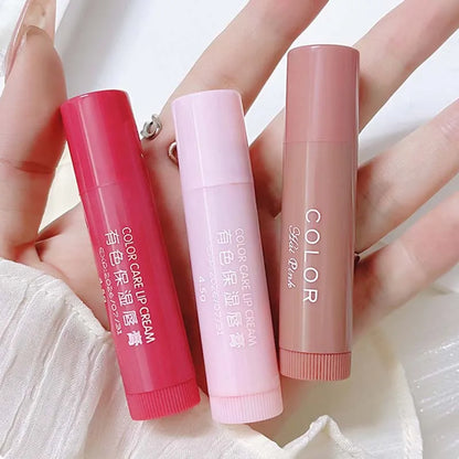 3/1pcs Lip Balm Moisturizing Anti-dry Lip Balm Easy To Carry Makeup Lip Care Cosmetics Anti-cracking Lipstick Colored Lip Tint