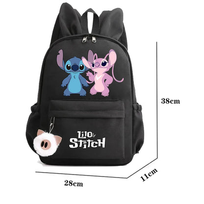 Cute Disney Lilo Stitch Backpack for Girl Boy Student Teenager Children Rucksack Women Casual School Bags Kids Birthday Gift Toy