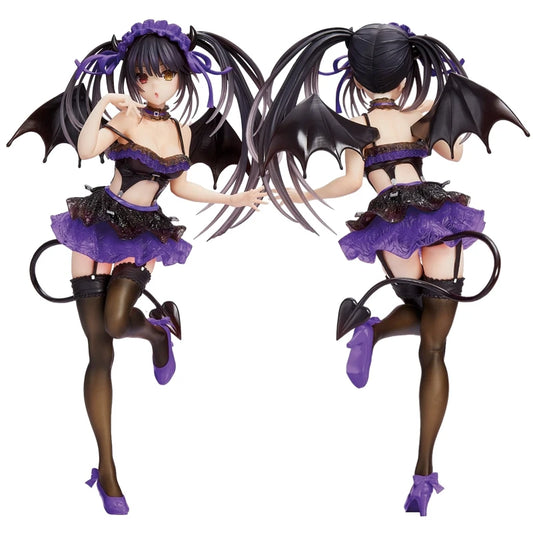 21cm Coreful DATE A LIVE IV Anime Figure Sexy Purple Devil Kurumi Tokisaki Action Figure PVC Adult Collection Model Doll Toys