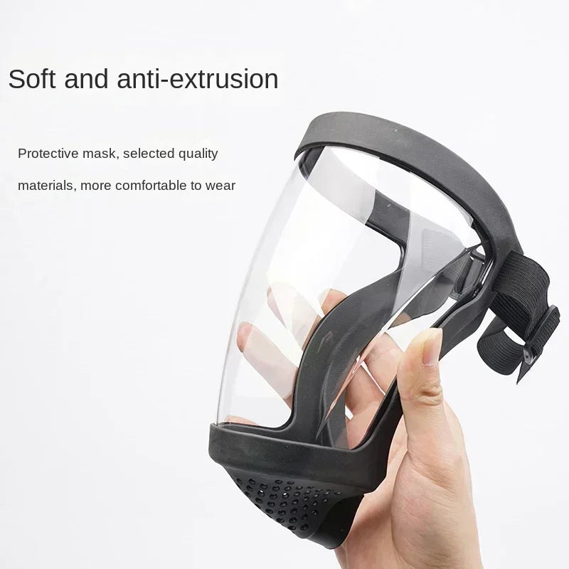 Work Protection Mask Full Face Protector Shield Transparent Facial Protector Face Protective Screen Kitchen Accessories Gadgets