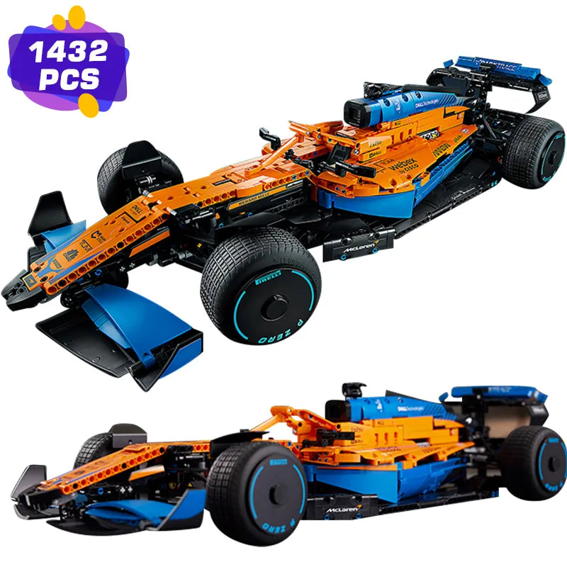 Technical Classic Formula F1 Racing Remote Control Car Moc Bricks Buiding Blocks Model Kit DIY Toys For Boys Children Gift Decor