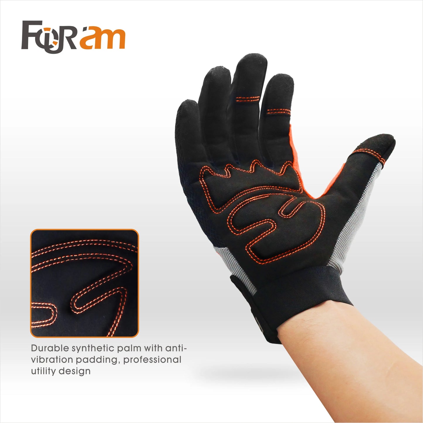 Work Gloves Men & Women, Utility Mechanic Working Gloves High Dexterity Touch Screen For Multipurpose,Excellent Grip