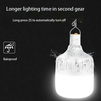 New LED Emergency Lights House Outdoor USB Rechargeable Portable Lanterns Emergency Lamp Bulb Battery Lantern BBQ Camping Light