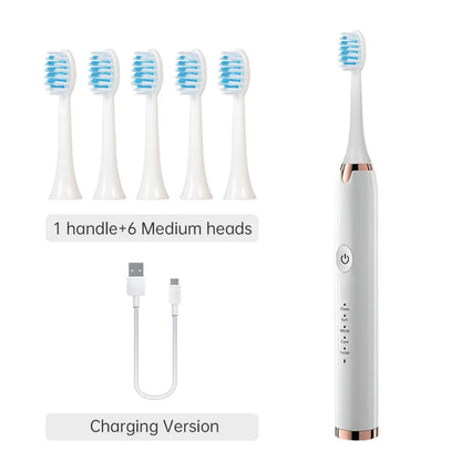 Tongwode Oral Cleaning Electric Tooth Brushes Long Lasting Smart Wireless Rechargeable Automatic Ultrasonic Electric Toothbrush