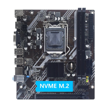 MUCAI H61 Motherboard LGA 1155 Kit Compatible With Intel Core CPUs 2nd And 3rd Generations Supports M.2 NVME SDD