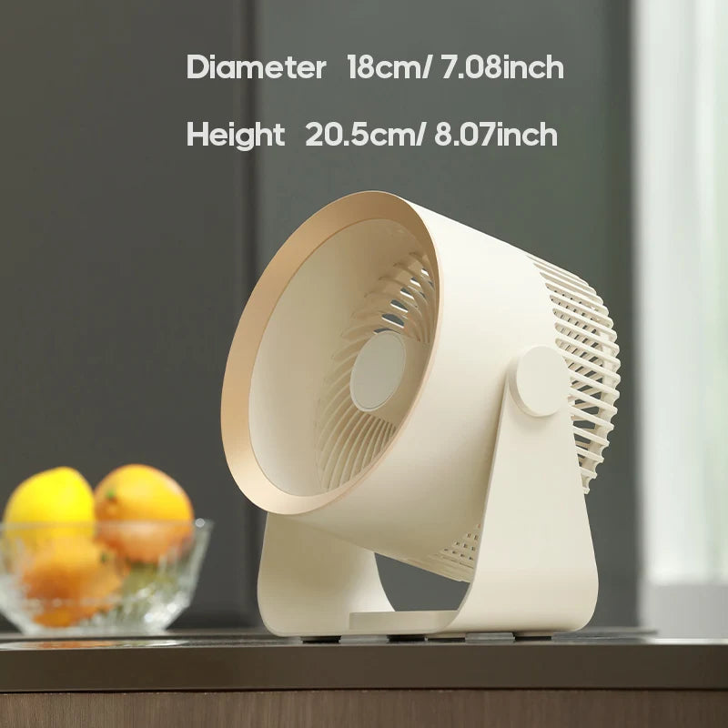 Cordless Electric Fan 4000mah Wireless Portable Air Circulator Fan Desktop Wall Ceiling Air Cooling Cooler Quiet Ventilator