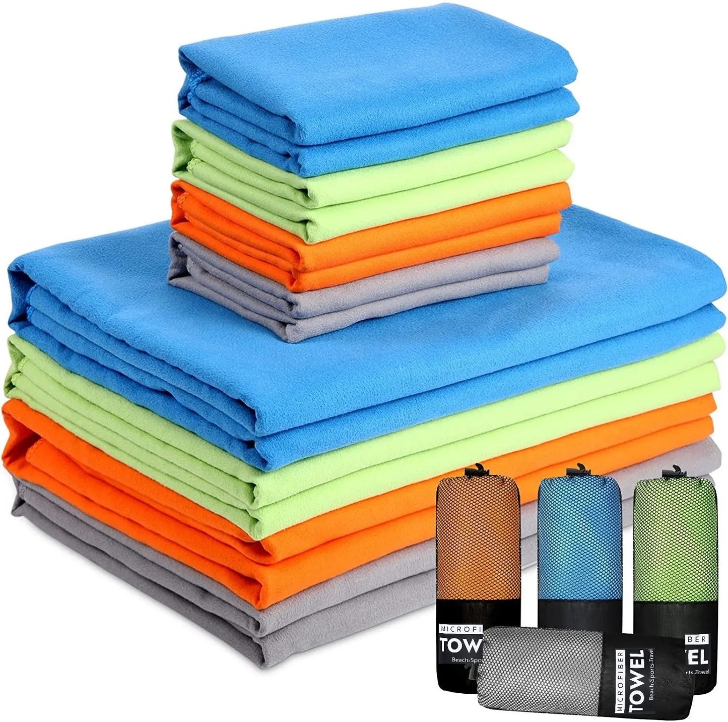 New microfiber towel sports quick-drying super absorbent camping towel super soft and lightweight gym swimming yoga beach towel