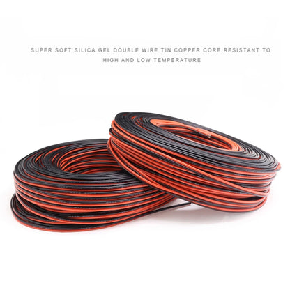 Super Soft 2 Pin Black Red Silicone Cable 28awg 26 24 22 20 18 16 14 12awg 10awg 8awg High Temperature Resistant Copper Wire