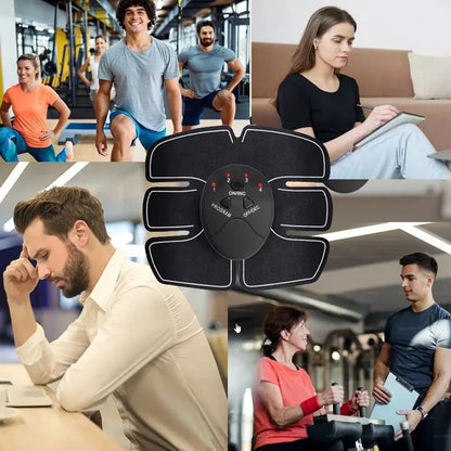 Smart EMS Wireless Muscle Stimulator Trainer Massager Fitness Abdominal Training Electric Weight Loss Body Slimming Pad