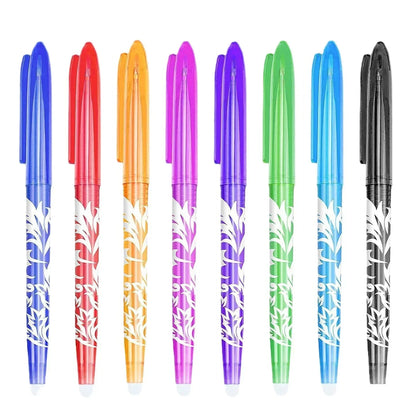 8/12 Pcs/Set Multi-color Erasable Gel Pen 0.5mm Kawaii Pens Writing Creative Drawing Tools Office School Supply Stationery