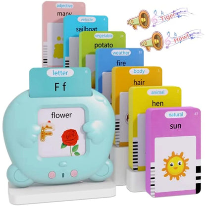 Talking Flash Cards Early Educational Toys  Baby Boys Girls Preschool Learning Reading Machine  Interactive Gift