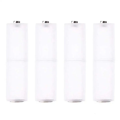 4Pcs AAA to AA Size Cell Battery Box Converter Batteries Holder Plastic Case Adapter Switcher for AAA to AA Battery