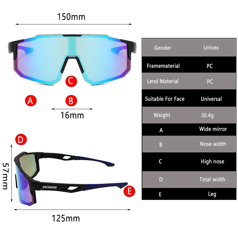 SPECIAUZED UV400 Sport Cycling Glasses Road Sunglasses Bicycle Eyewear Mountain Bike MTB Cycl Goggles running glasses