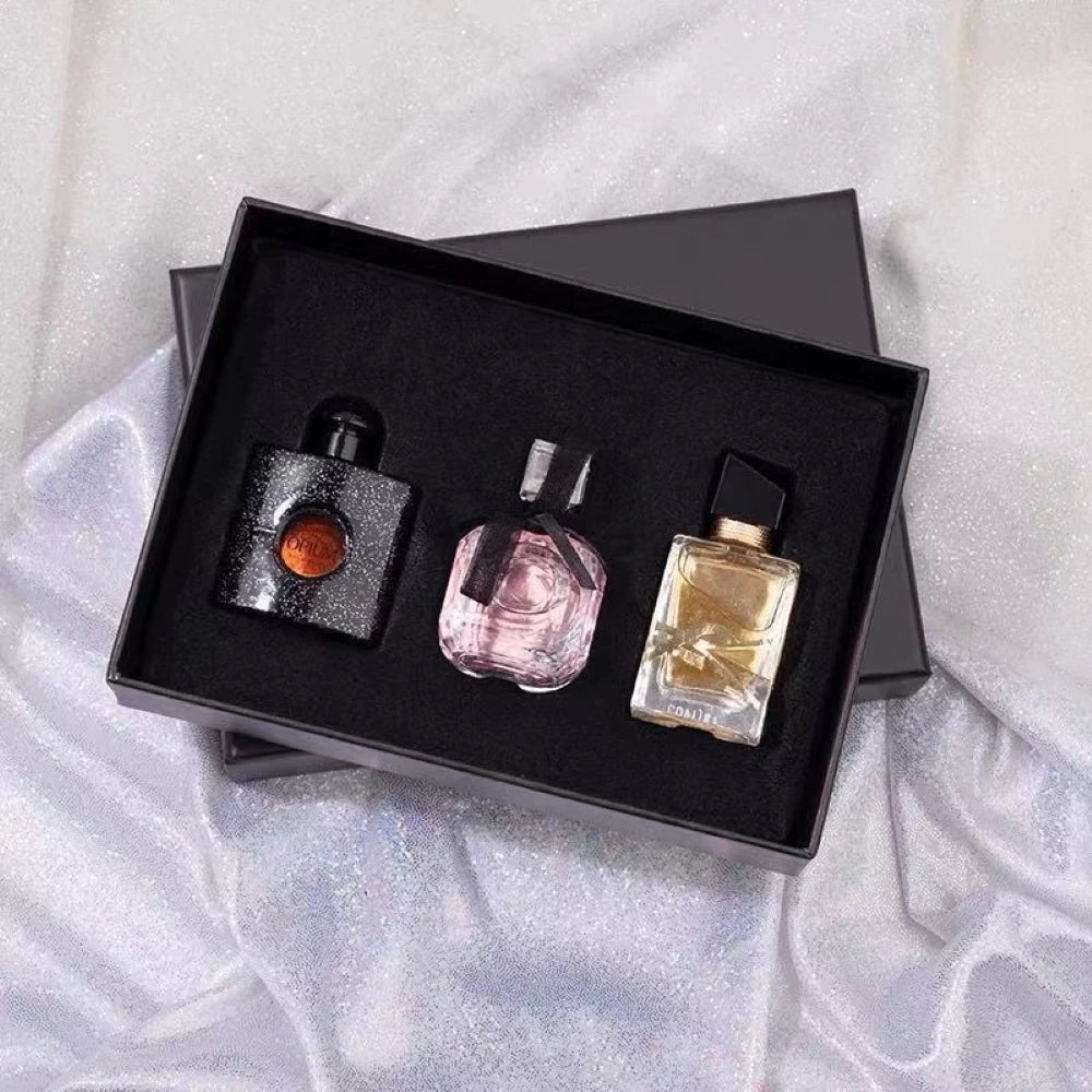 Original High Grade Fragrance Eau Wash Gift Box Three Piece Set Lasting Unisex Perfume Scent Deodorant Get Rid Of Body Odor