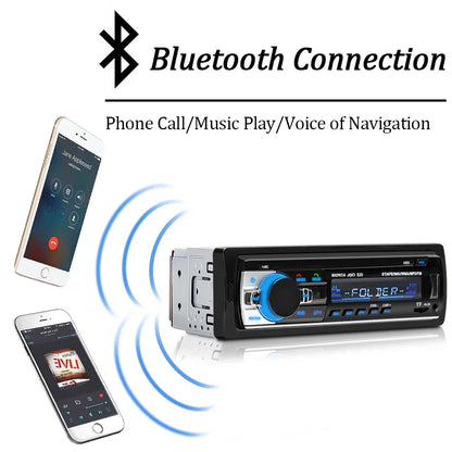 Car Radio 1 din Stereo Multimedia MP3 Player Digital Bluetooth FM ISO Power Aux Input USB Bluetooth Universal Autoradio