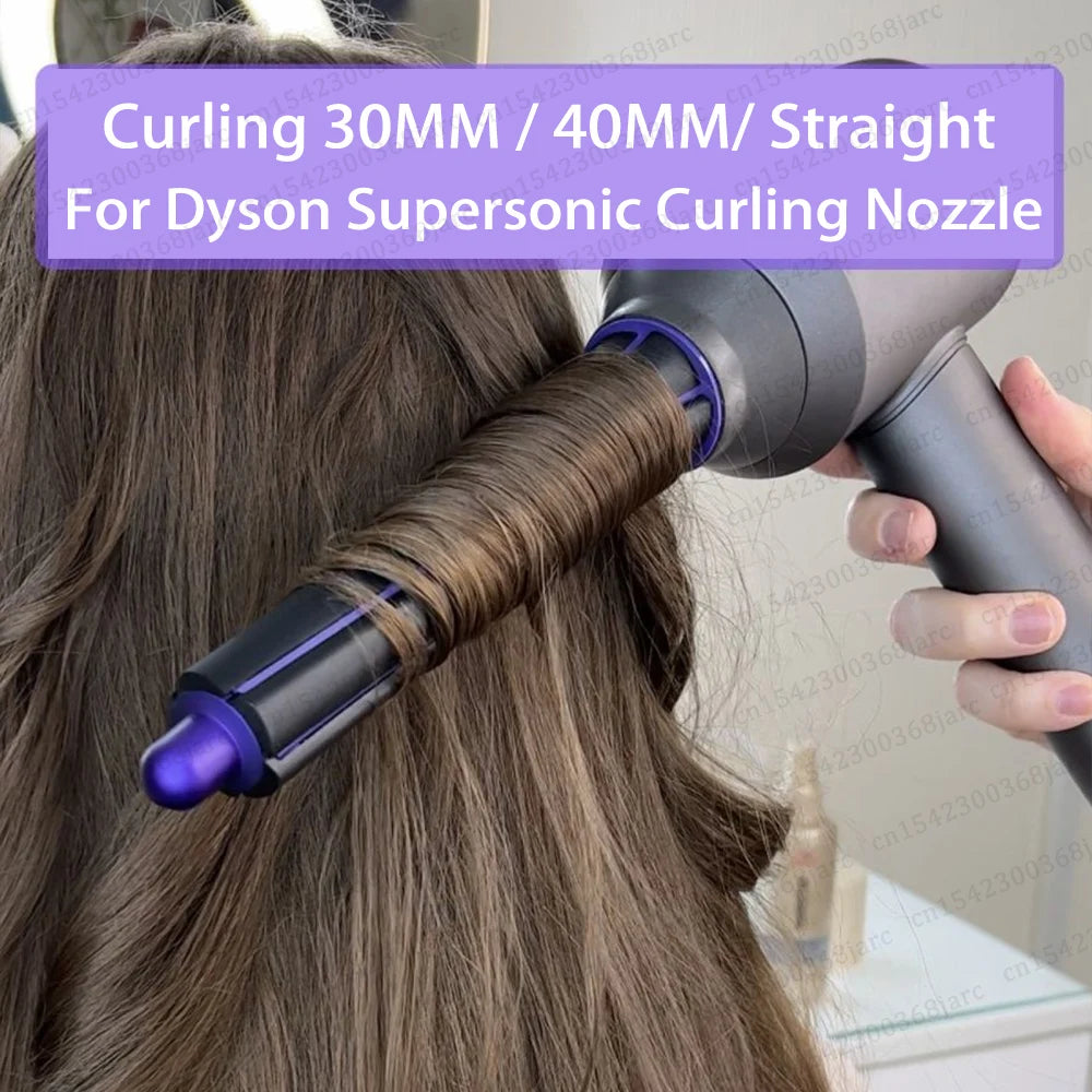 Hair Dryer Curling Attachment 40mm Automatic Curling Nozzle For Dyson Supersonic Hair Dryer Accessories Air Styler Cylinder Comb