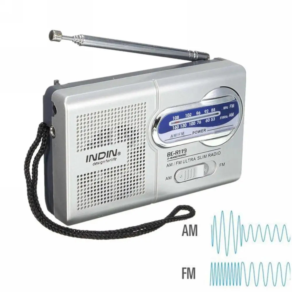 BC-R119 Radio AM FM Battery Operated Portable Radio Best Reception Longest Lasting For Emergency Hurricane Running Walking Home