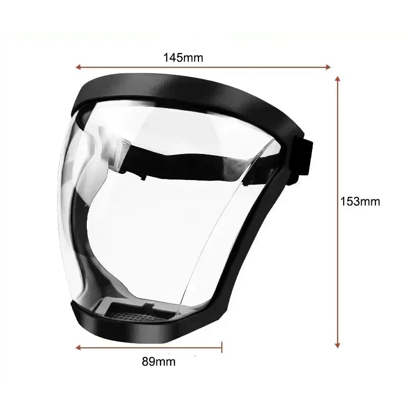 Work Protection Mask Full Face Protector Shield Transparent Facial Protector Face Protective Screen Kitchen Accessories Gadgets