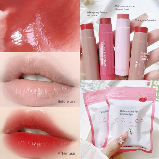 3/1pcs Lip Balm Moisturizing Anti-dry Lip Balm Easy To Carry Makeup Lip Care Cosmetics Anti-cracking Lipstick Colored Lip Tint