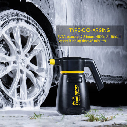 Electric Foam Sprayer Car Wash Motorcycle Clean Detailing Snow  Cannon High Pressure Water Gun  Generator Lance Wap Manual