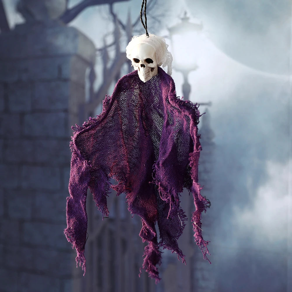 Horrifying Halloween Skeleton Ornaments Outdoor Ghost Haunted House Escape Hanging Pendants Holloween Party Decrorations Props