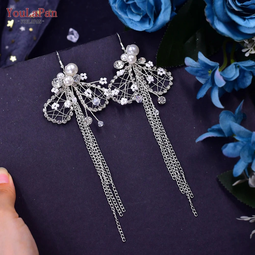 YouLaPan HP240 Golden Bride Hair Accessories Crystal Headband Woman Wedding Hair Jewelry Rhinestone Bridal Tiara and Headdress