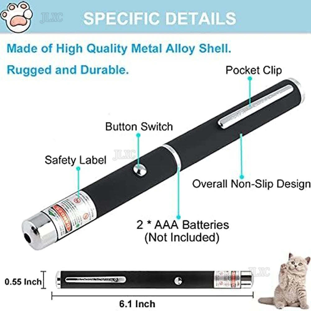 Green Laser Light Pointer High Power Powerful Laserpointer Red Adjustable Focus Lazer with Powerful 532nm laser Head