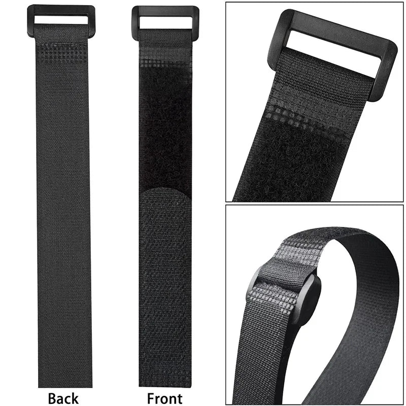 5/10Pcs Reusable Hook and Loop Straps Fastening Cable Ties Cable Straps Nylon Securing Wire Cord Ties Organizer Fastener Tape