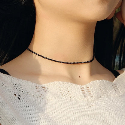 Simple Black Beads Short Necklace Female Jewelry Women Choker Necklaces Femme Ladies Party Necklace Fashion Jewelry 2023