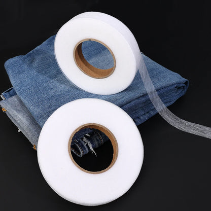 60M Pants Hem Tape Self-Adhesive Edge Shorten Paste Tape DIY Tools for Jean Clothes Length Shorten Household Sewing Accessories