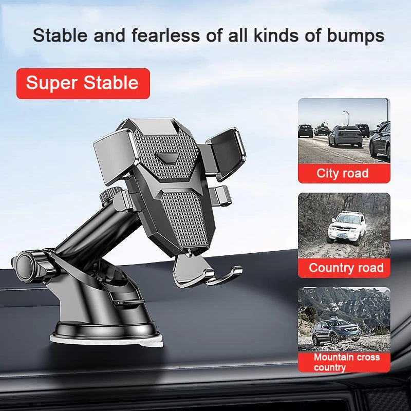 2023 NEW Universal Sucker Car Phone Holder 360° Windshield Car Dashboard Mobile Cell Support Bracket for 4.0-7 Inch Smartphones