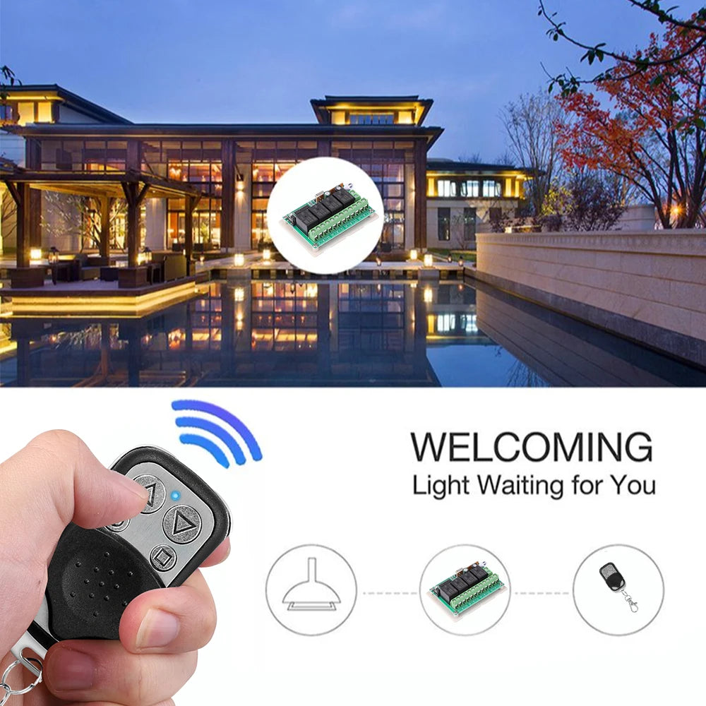 Smart Copy Duplicator 433mhz Remote Control 4 Button Electric Garage Door Gate Remote Cloning 433.92 MHz Transmitter