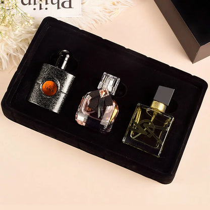 Original High Grade Fragrance Eau Wash Gift Box Three Piece Set Lasting Unisex Perfume Scent Deodorant Get Rid Of Body Odor