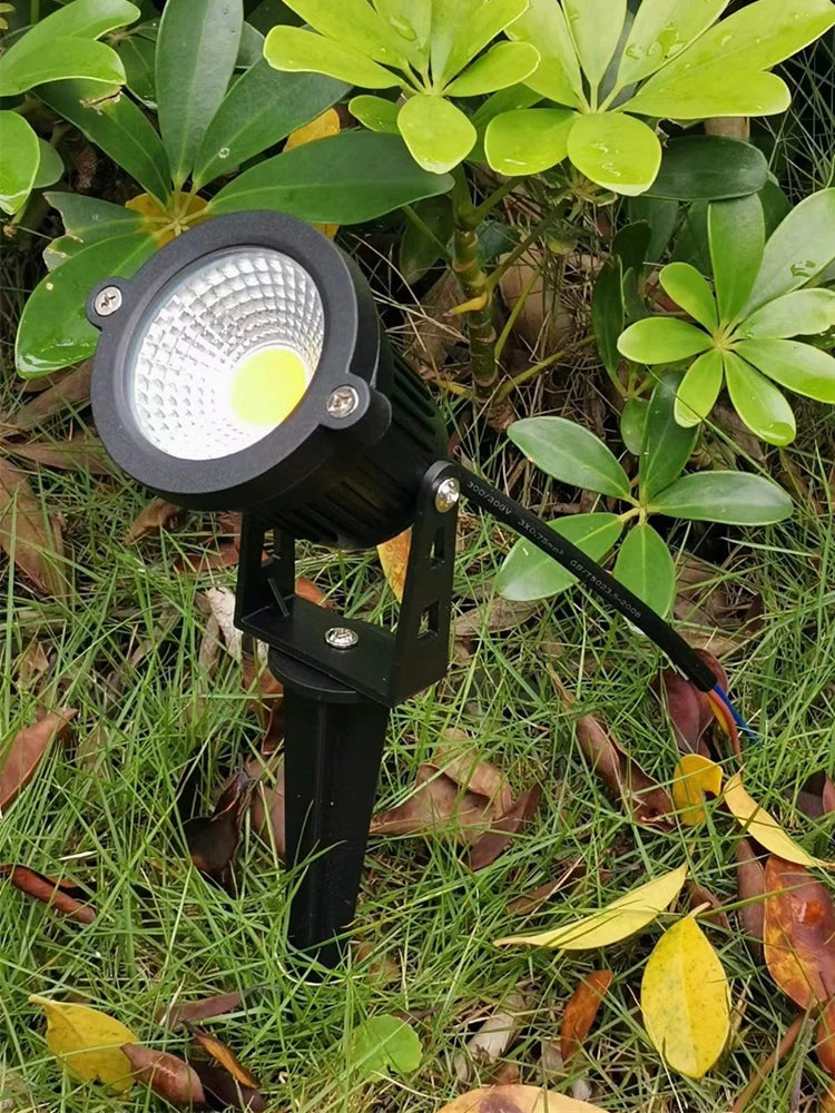 LED Garden Lights Outdoor LED Waterprof Lawn Lamp 220V110V12V 5W Landscape Spike Bulb IP65 Led Light Garden Path Spotlights