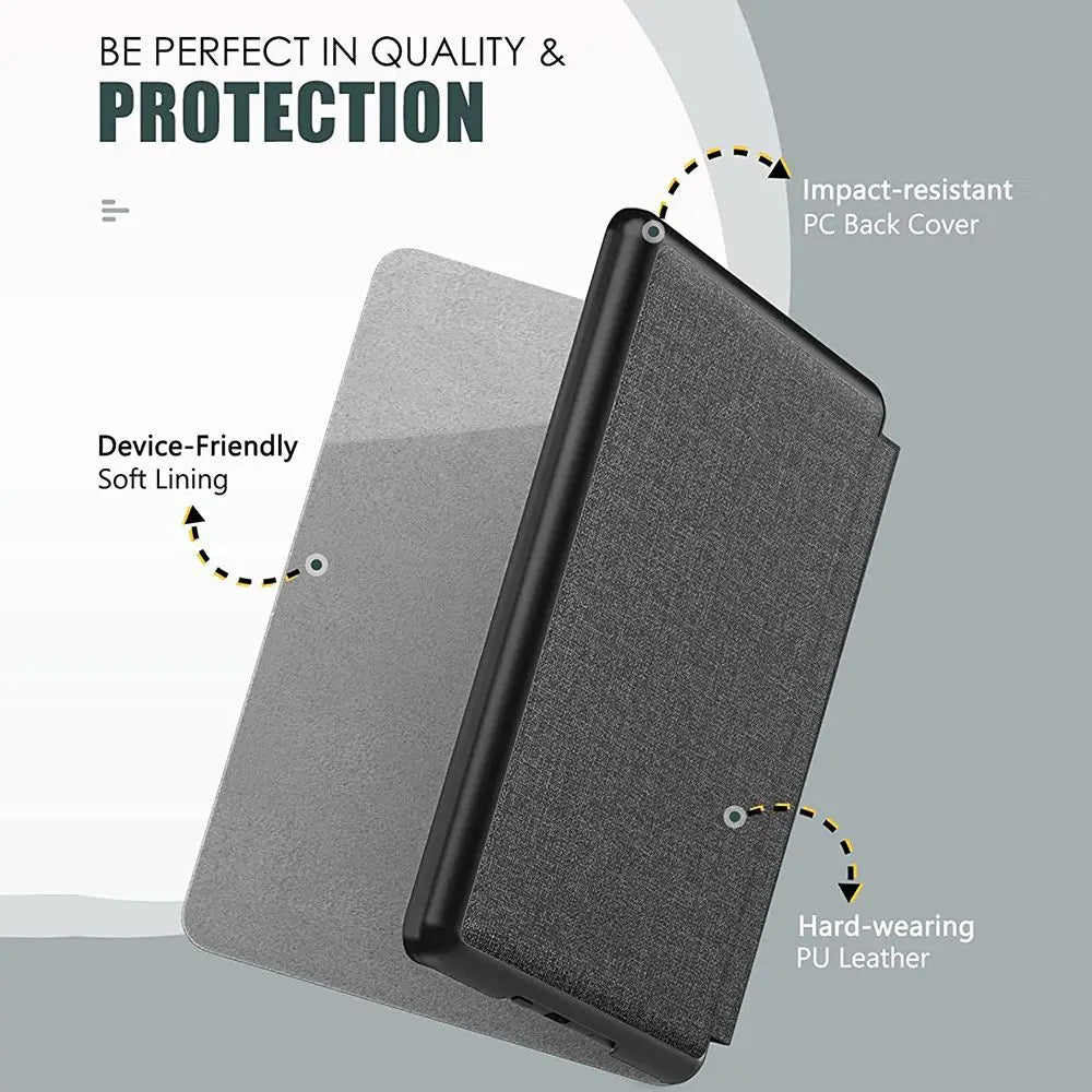 Protective Shell Ultra Slim PU Leather Smart Cover 6.8 Inch Folio Case For Kindle Paperwhite 5 11th Generation 2021