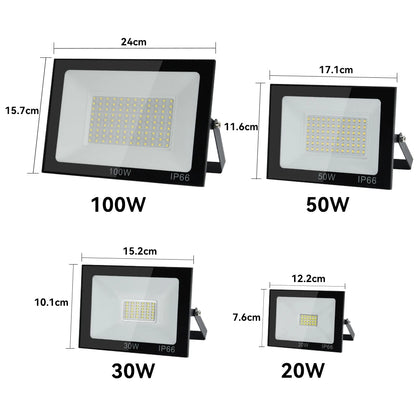 LED Flood Light 10W 20W 30W 50W 100W AC220V Reflector Outdoor Spotlight Street Light Led Exterior Wall Lamp For Garden